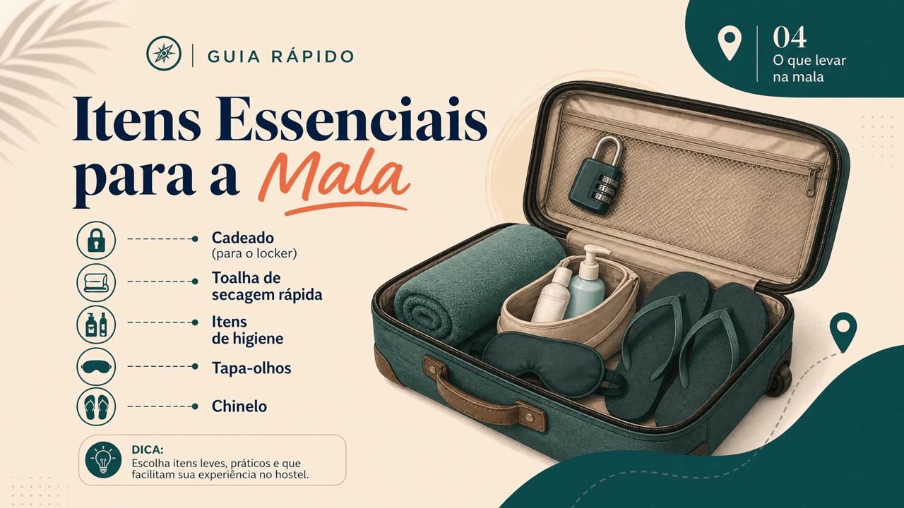 Itens essenciais para a mala