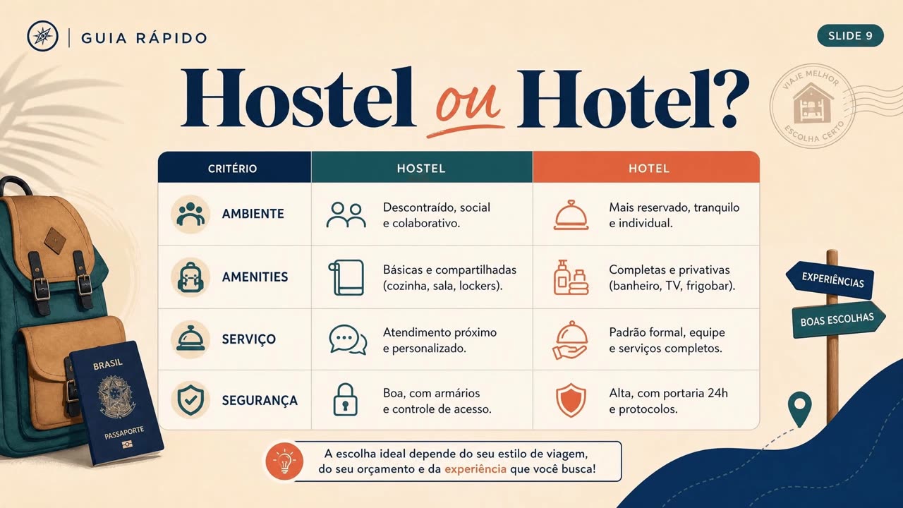 Hostel ou hotel: principais diferenças